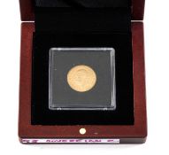 GEORGE V GOLD SOVEREIGN, 1930, South Africa Mint, encapsulated with Windsor Mint no. 133 Europe Gold