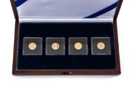 ELIZABETH II GOLD HALF SOVEREIGN 4-COIN SET, Windsor Mint limited edition (23/999), containing