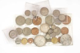 ASSORTED 20TH C. COINS, including 1953 9-coin set from half-crown to farthing x2, 1935 rocking horse
