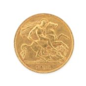 GEORGE V GOLD HALF SOVEREIGN, 1911, 4.0g Provenance: deceased estate Gwent