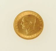 TURKEY 100 PIASTRES GOLD COIN, 1923/52, 7.2g Provenance: private collection Flintshire Comments: