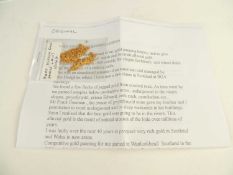 RARE SCOTTISH GOLD FLAKES, 10.4g, with British Gold Panner Association provenance Provenance: