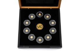 'VALUABLE 10' GOLD 10-COIN SET, Windsor Mint limited edition (1466/2500) set containing small 0.5g