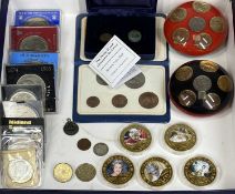 COLLECTION OF COINS, including Philip II and Alexander the Great bronze coin pair, 382-323 B.C.,