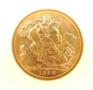 ELIZABETH II SOVEREIGN, 1968 (EF), 7.98g Provenance: private collection Cheshire
