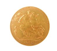 VICTORIA SOVEREIGN 1878, Young Head, Melbourne Mint (EF), 7.98g Provenance: private collection