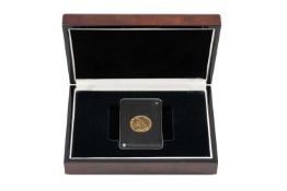 VICTORIA GOLD SOVEREIGN, 1894, Sydney Mint, encapsulated, in case of issue, outer card box