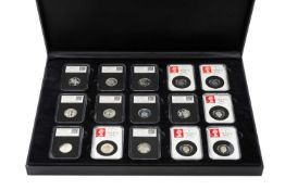 THE 2018 DATESTAMP UNITED KINGDOM A-Z SILVER 10P COIN SET, limited edition of 295 sets, boxed with