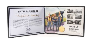 '80TH ANNIVERSARY OF THE BATTLE OF BRITAIN' GOLD £5 COIN, Jersey 2020, Westminster Mint, limited