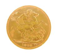 VICTORIA SOVEREIGN, 1898 (EF), 7.98g Provenance: private collection Cheshire