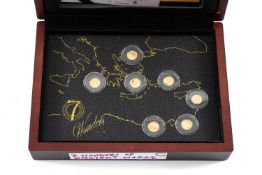 'THE 7 WONDERS OF THE WORLD' GOLD 7-COIN SET, Republic of Chad 2018, limited edition (340/1000),