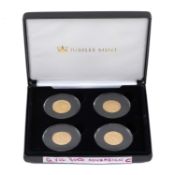 VICTORIA GOLD SOVEREIGN COLLECTION 4-COIN SET, comprising 1872 young head, 1879 young head, 1892