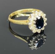 9CT GOLD CLUSTER RING, size N, 3.4g Provenance: private collection Gwynedd