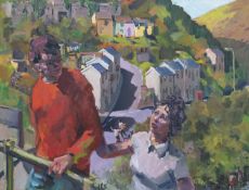 ‡ KEVIN SINNOTT large scale oil on linen - entitled verso, 'Don't Go' on Martin Tinney Gallery