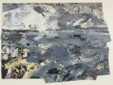 ‡ DAVID TRESS mixed media & construction - entitled verso 'Grey Sound (Ramsey)' on Albany Gallery