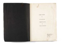RICHARD, EARL LLOYD GEORGE (1889-1968) a typed and annotated script for a play by Maurice