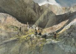 ‡ MALCOLM EDWARDS watercolour - entitled verso 'Hen Gorlan', signed, 53 x 73cms Provenance: