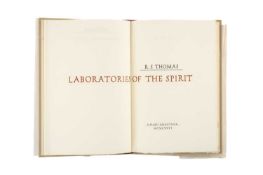 GWASG GREGYNOG: 'Laboratories of the Spirit', by R S Thomas being the first post-War undertaking