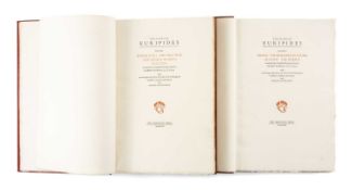 THE GREGYNOG PRESS: 'The Plays of Euripides' Vol. I 'Hippolytus, The Bacchae, The Trojan Women,