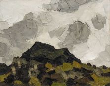‡ SIR KYFFIN WILLIAMS RA oil on canvas - entitled verso 'Moelwyn Bach', signed with initials, 40 x