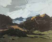 ‡ SIR KYFFIN WILLIAMS RA limited edition (64/250) print - title plaque to mount, 'Pen-y-Wyddfa a'i