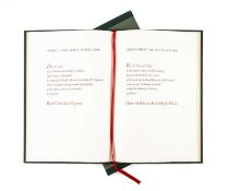 GWASG GREGYNOG: NATIONAL ASSEMBLY FOR WALES, no. 34 of 250 copies, being an impression of the type