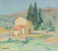 ‡ MARGARET SIDNEY DAVIES (1884-1963) oil on board – Grasse Farm, signed, titled verso, 34 x 39cms