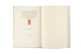 DYLAN THOMAS: 'Twenty-Six Poems', JM Dent & Sons Ltd, London, first edition, limited edition