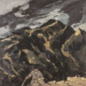 ‡ SIR KYFFIN WILLIAMS RA limited edition (artist proof) lithograph - figure below Yr Wyddfa (
