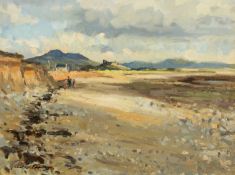 ‡ GARETH PARRY oil on board - entitled verso, 'Llan Isel, Ger Criccieth', signed, 37 x 49cms