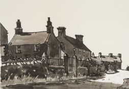 ‡ SIR KYFFIN WILLIAMS RA limited edition (artist proof) lithograph - the village of Carmel, signed