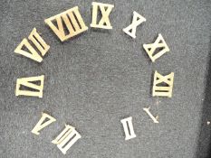 CLOCK GOLF CAST IRON NUMERALS Provenance: private collection Flintshire