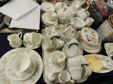 LARGE QUANTITY OF MIXED TABLEWARE, including Royal Doulton Avignon, Royal Doulton Hallmark, etc.