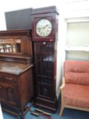 GERMAN MAHOGANY THREE TRAIN CHIMING GRANDMOTHER CLOCK, 190cms (h) Provenance: private collection