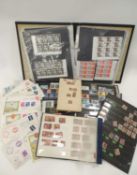 STAMP COLLECTION, including an album of penny reds and penny lilacs, three further albums