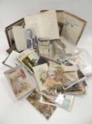 ASSORTED COLLECTABLES & EPHEMERA, including photograph album, postcards, cigarette cards, etc.