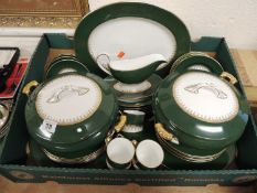 QUANTITY OF CONTINENTAL CHINA TABLEWARE, including casseroles Provenance: private collection