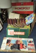 ASSORTMENT OF BOOKS & BOARD GAMES