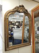 VICTORIAN STYLE MOULDED GILT FRAMED WALL MIRROR, 113 x 78cms Provenance: private collection