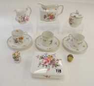 PARCEL OF ROYAL CROWN DERBY CHINA, in the 'Derby Posies' pattern, with similar continental china and