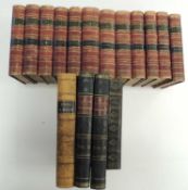 CHARLES DICKENS CLASSIC NOVELS, published by Chapman & Hall, 1866, red tooled leather spines, (12