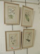 SET OF FOUR FRAMED BOTANICAL PRINTS