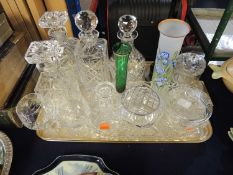 ASSORTED GLASSWARE, including decanters Provenance: private collection Flintshire