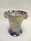 MALING PEONY LUSTRE TWIN-HANDLED VASE