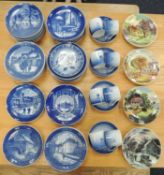 LARGE QUANTITY OF ROYAL COPENHAGEN CALENDAR PLATES and Christmas cups and saucers Provenance: