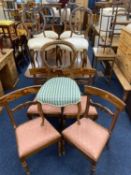 LATE REGENCY MAHOGANY TILT-TOP PEDESTAL BREAKFAST TABLE c. 1820, 136 x 100cms, along with a set of