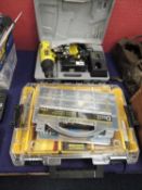 LEKTRO CORDLESS DRILL / DRIVER SET, and assorted hardware including drill bits, screws, etc.