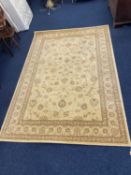 BELGIAN MASTERCRAFT FAWN GROUND CARPET, 200 x 290cms Provenance: private collection Cheshire