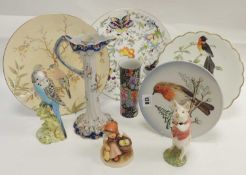GROUP OF CERAMICS, including Goebel figure, Beswick ceramic 'Budgie' no. 1216, and Beswick 'Matthew'