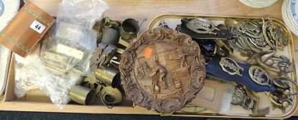 COLLECTION OF HORSE BRASSES and other brassware, etc. Provenance: private collection Cheshire